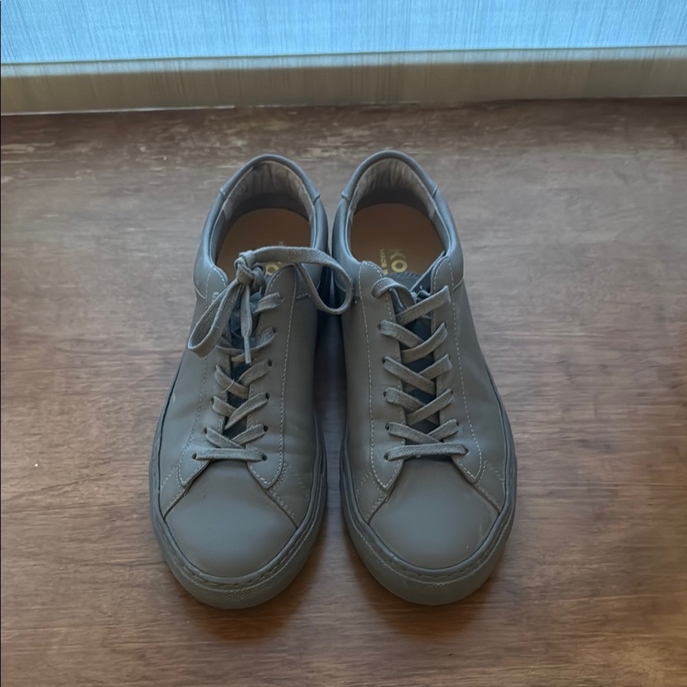 Koio dark gray sneakers worn once